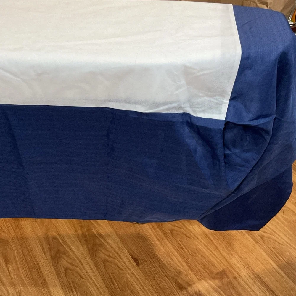 Navy blue bed skirt Full size